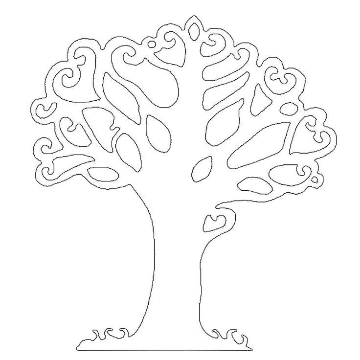 Трафарет "дерево"