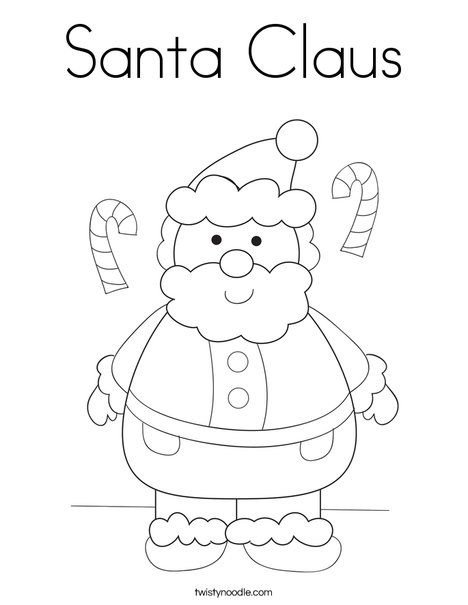 Дед Мороз раскраска