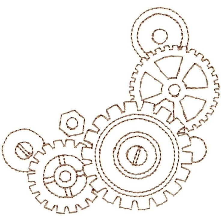 Шестеренки эскиз