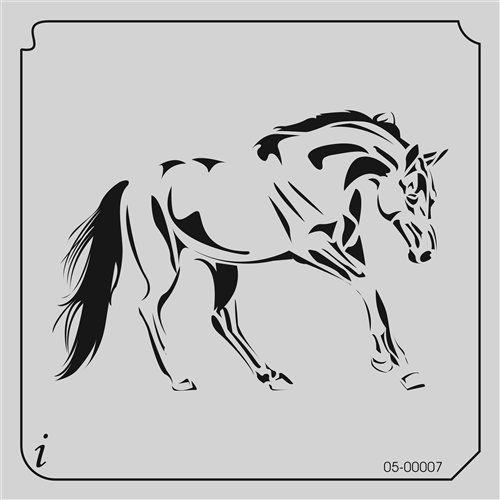 Трафареты лошадей для декора