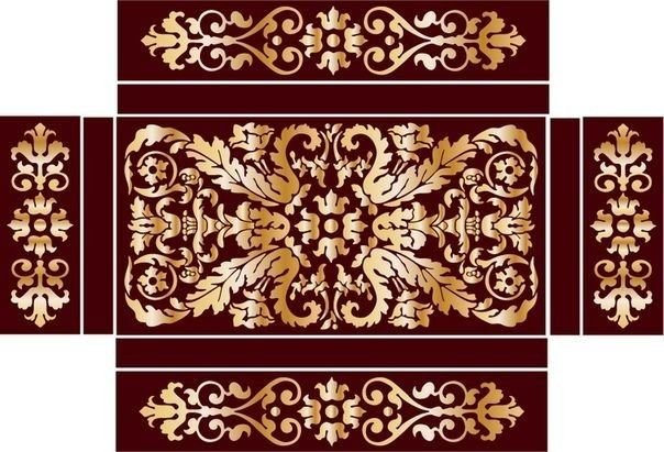 Трафарет для шкатулки