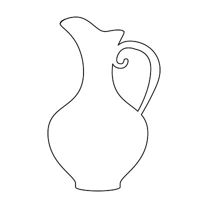 Кувшин раскраска