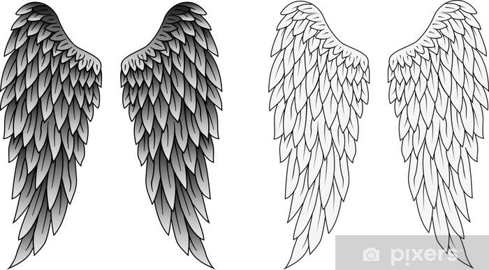 Перья для крыльев ангела шаблон