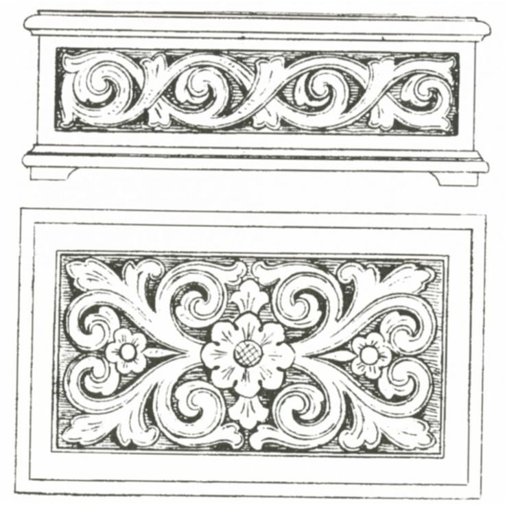 Прорезная резьба Византийский орнамент