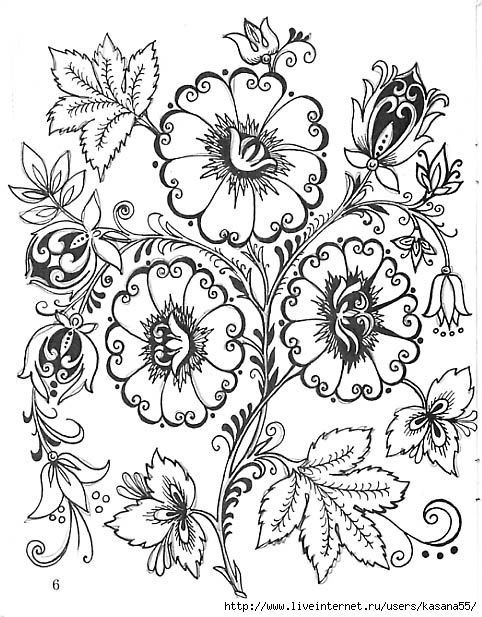 Узоры в народном стиле