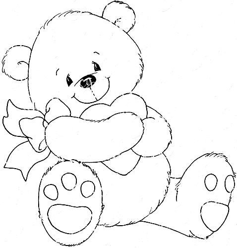 Мишка Тедди раскраска