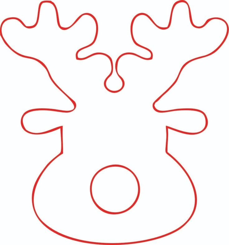 Трафарет "олени"