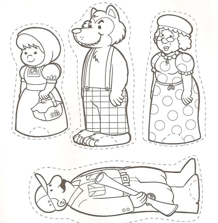 Бумажные пальчиковые куклы