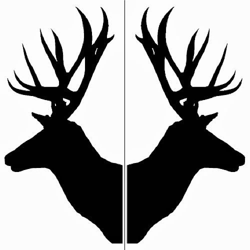 Голова оленя сбоку вектор