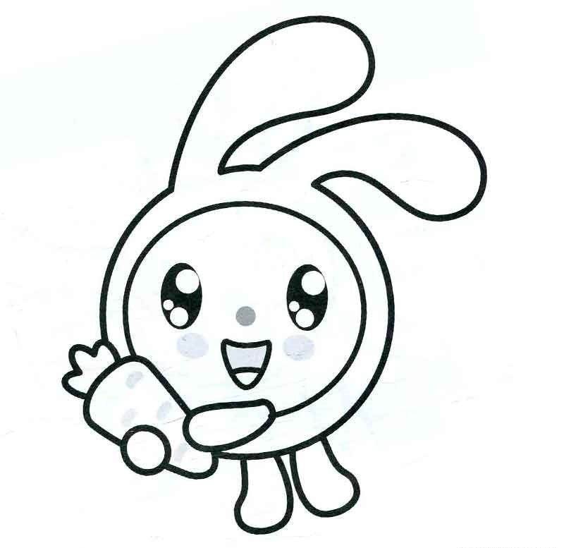 Раскраски для детей Малышарики