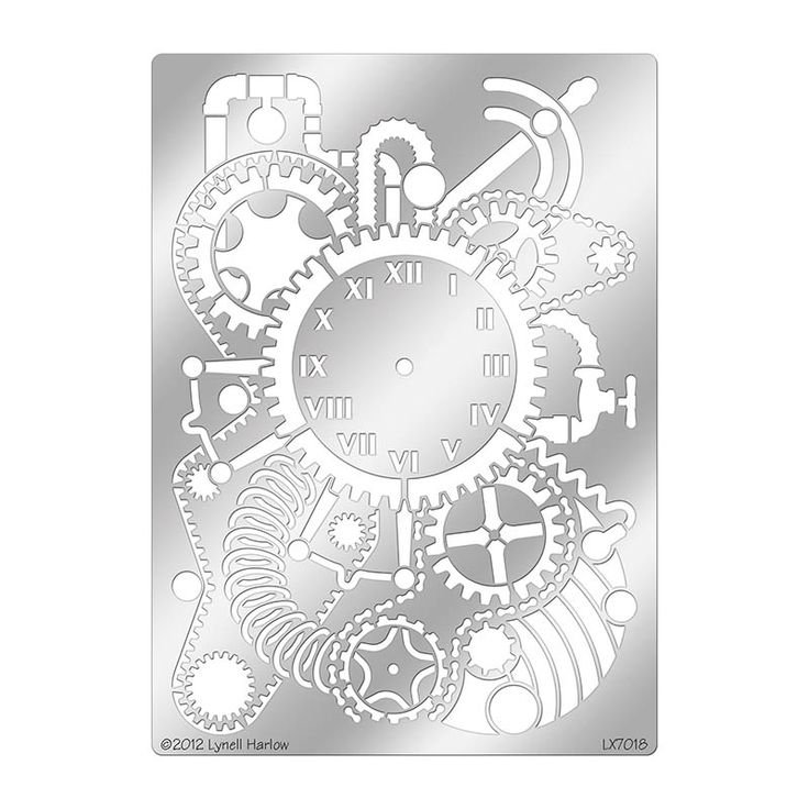 Трафарет стимпанк