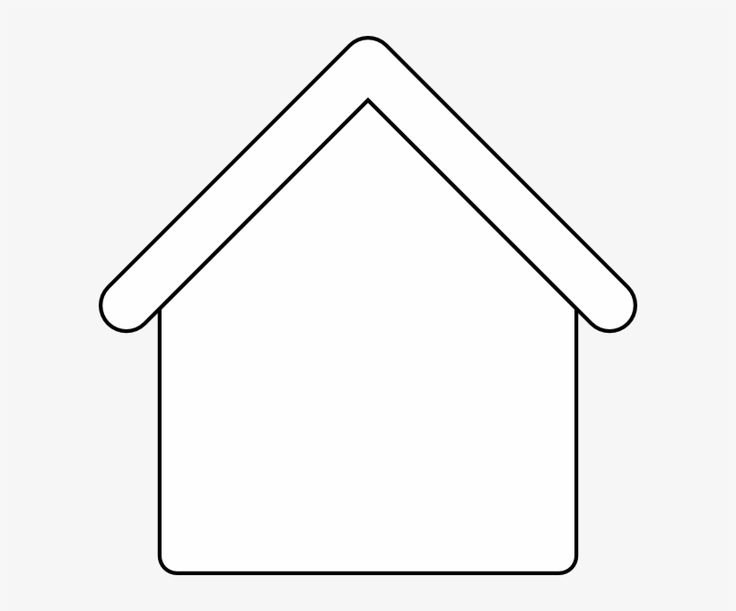 Домик раскраска для малышей