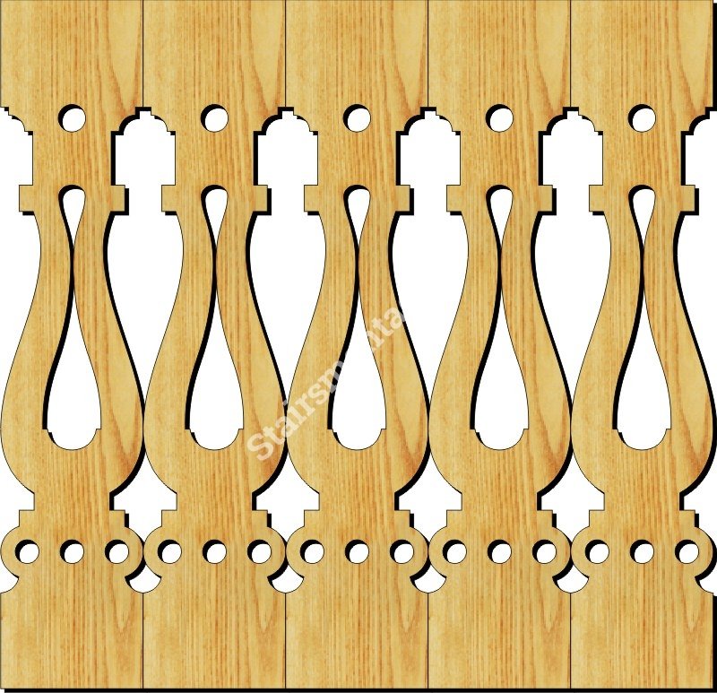 Балясина плоская деревянная