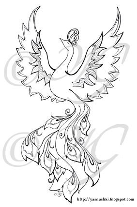Раскрасить Жар птицу