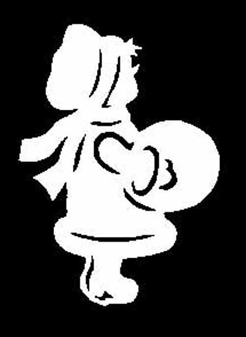 Дети со снежком вытынанка