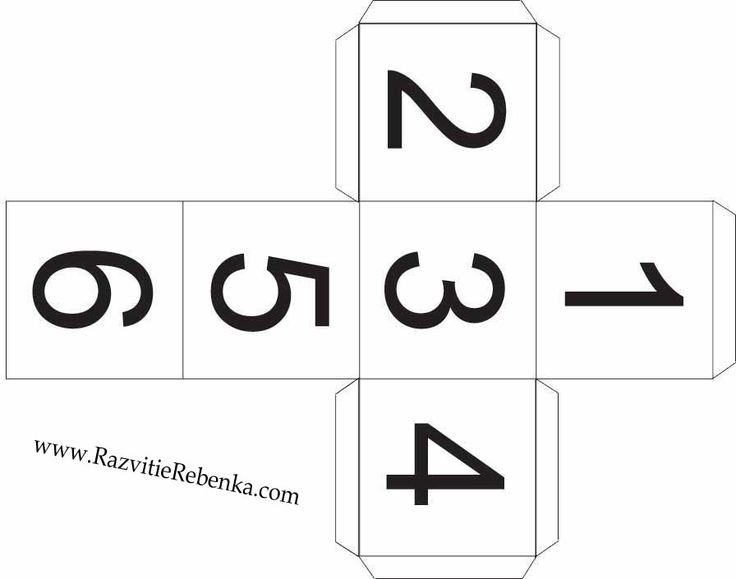 Куб трафарет для склеивания