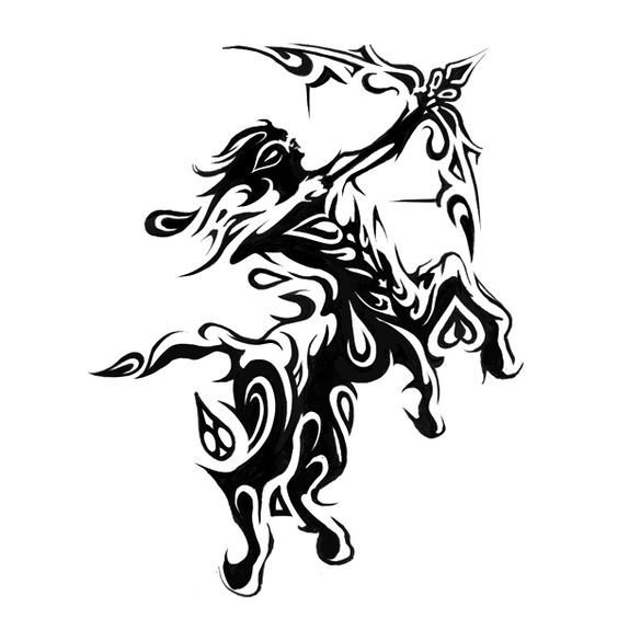 Тату Стрелец для мужчин эскизы