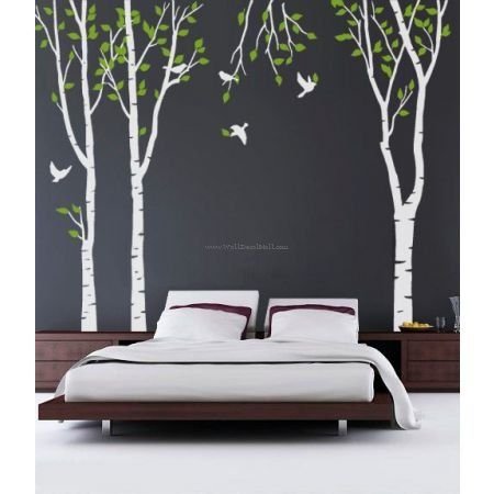 Березы наклейки на стены