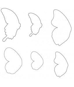 Крылья бабочки шаблон