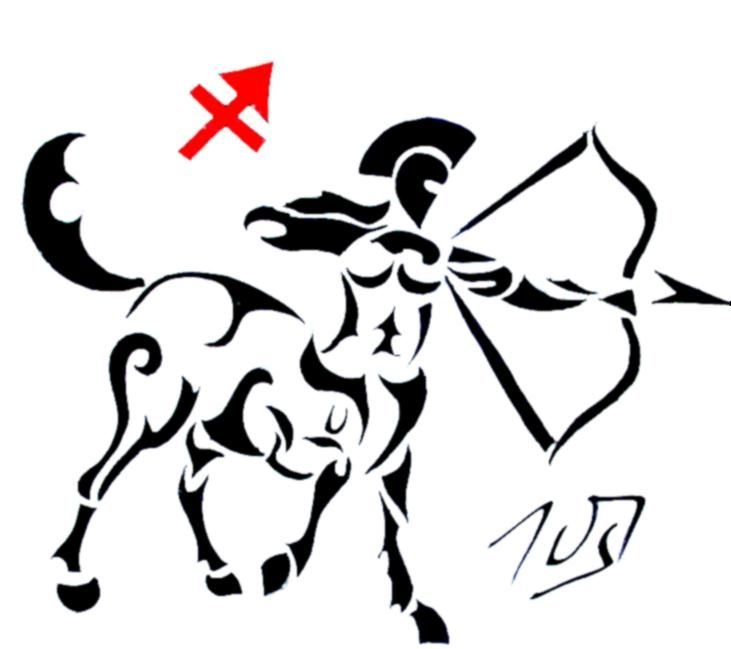 Стрелец тату эскиз