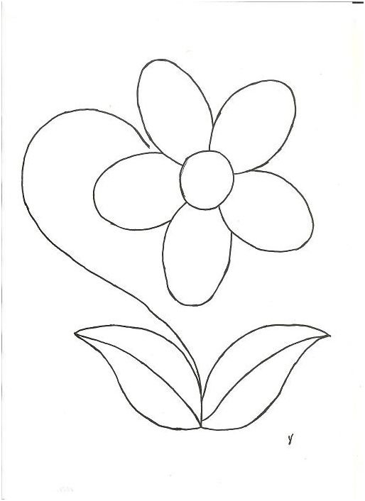 Цветы трафарет для рисования