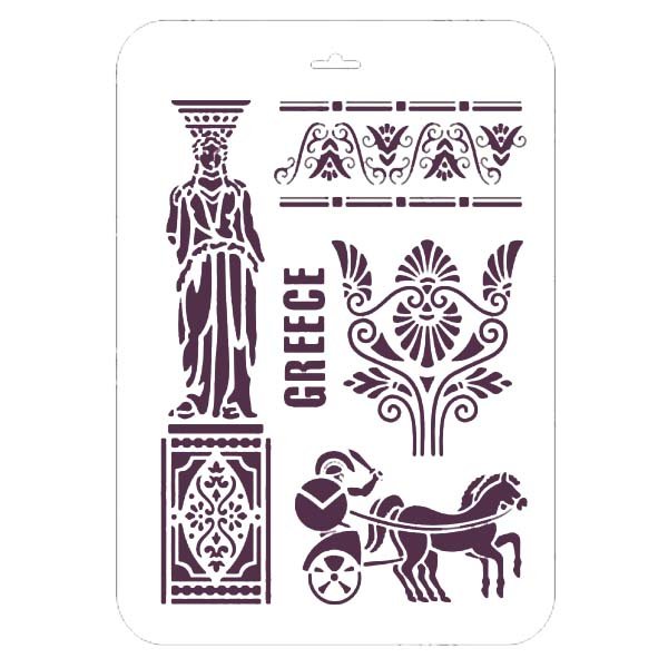 Трафареты для стен в греческом стиле