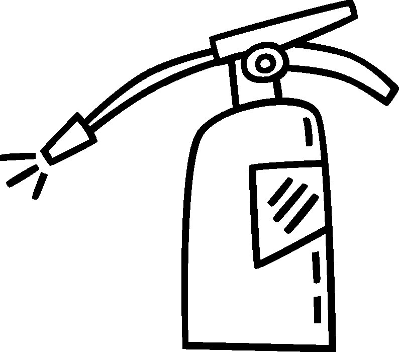 Огнетушитель раскраска для детей