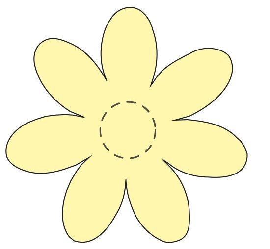 Ромашка трафарет