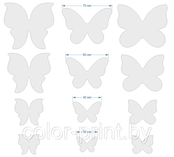 Шаблон бабочка для бантиков