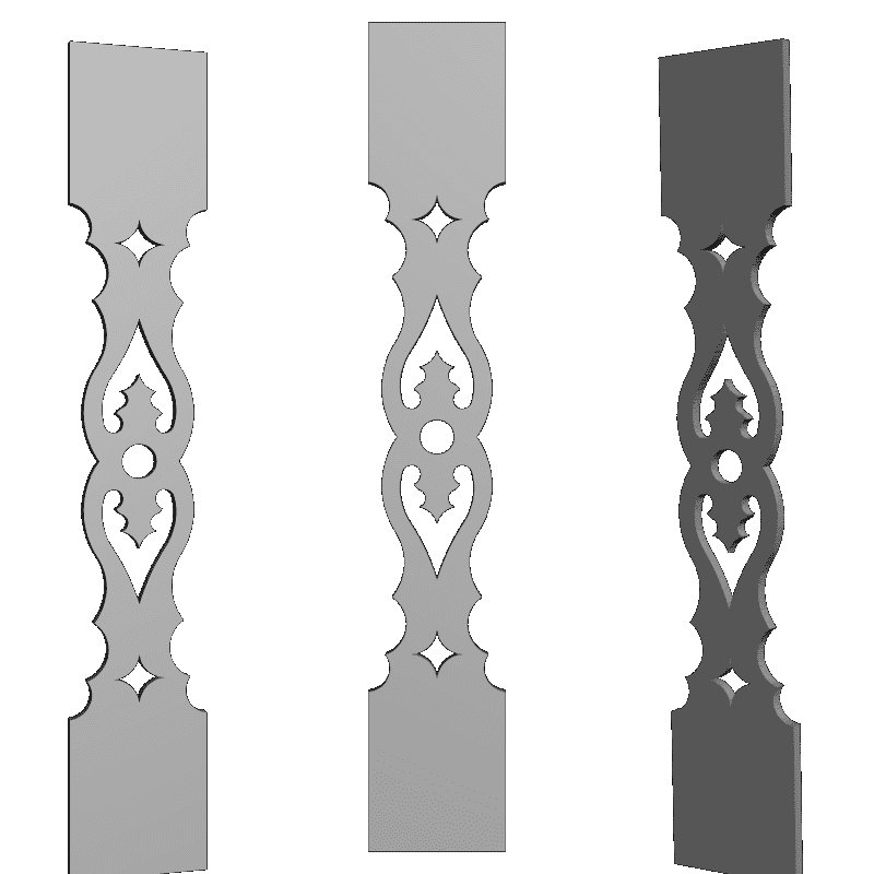 Прорезная резьба балюстрада