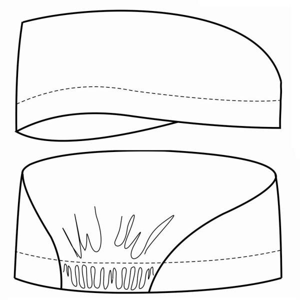 Шапка хирургическая лекало