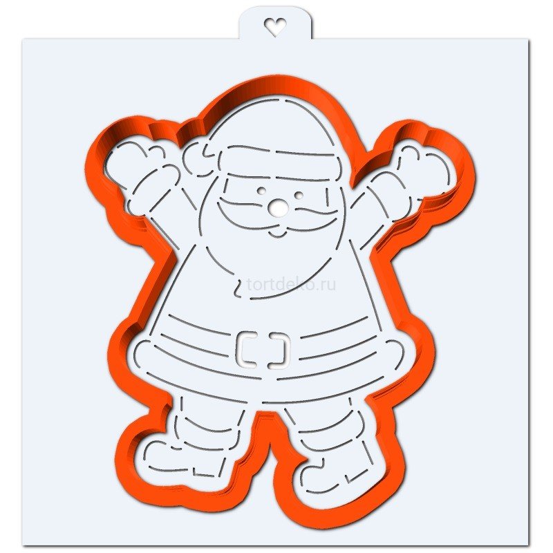 Трафареты для печенья дед Мороз