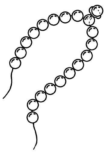 Бусы для мамы рисование