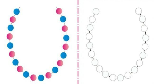 Бусы рисование пальчиком
