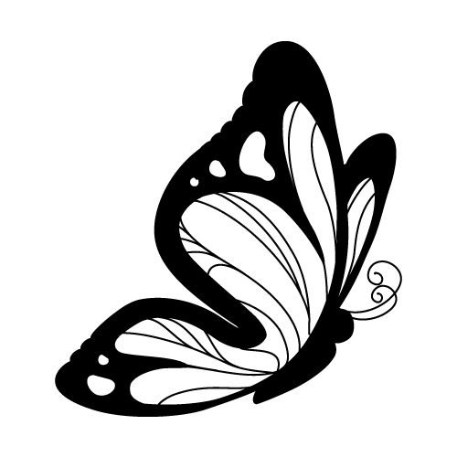 Трафареты бабочки