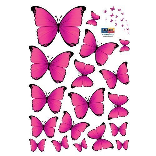 Бабочки цветные