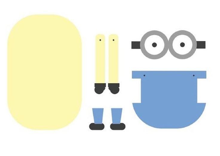 Поделки из бумаги Миньоны