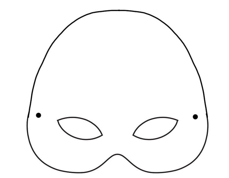 Маска инопланетянина для печати