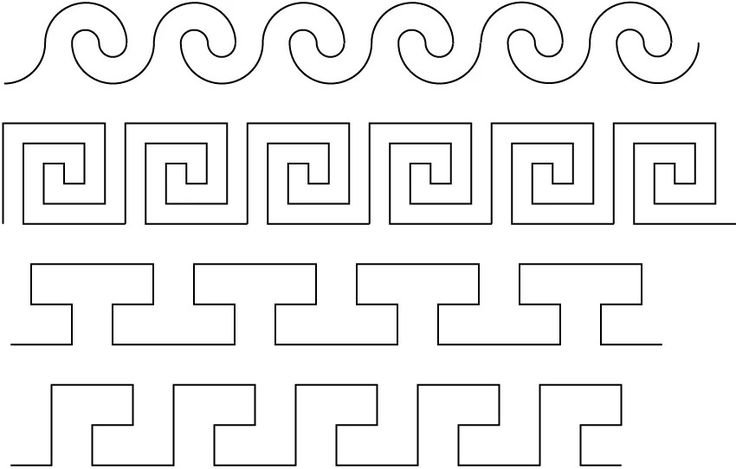 Меандр калмыцкий орнамент