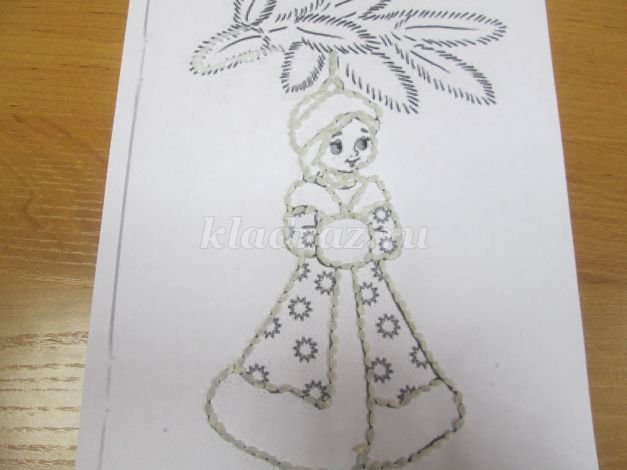 Снегурочка из крупы