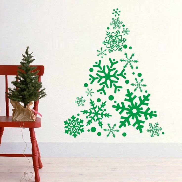 Новогодние украшения на стену