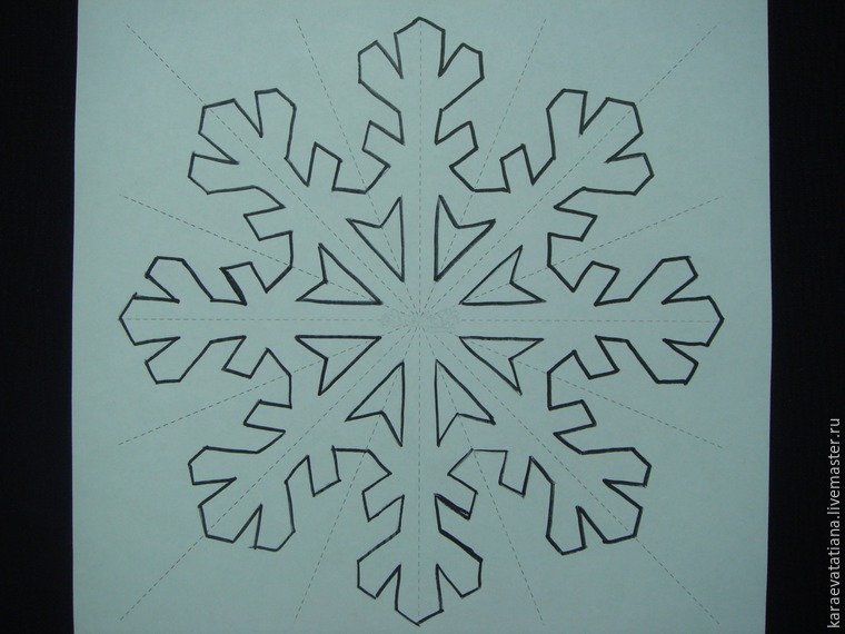 Аппликация Снежинка