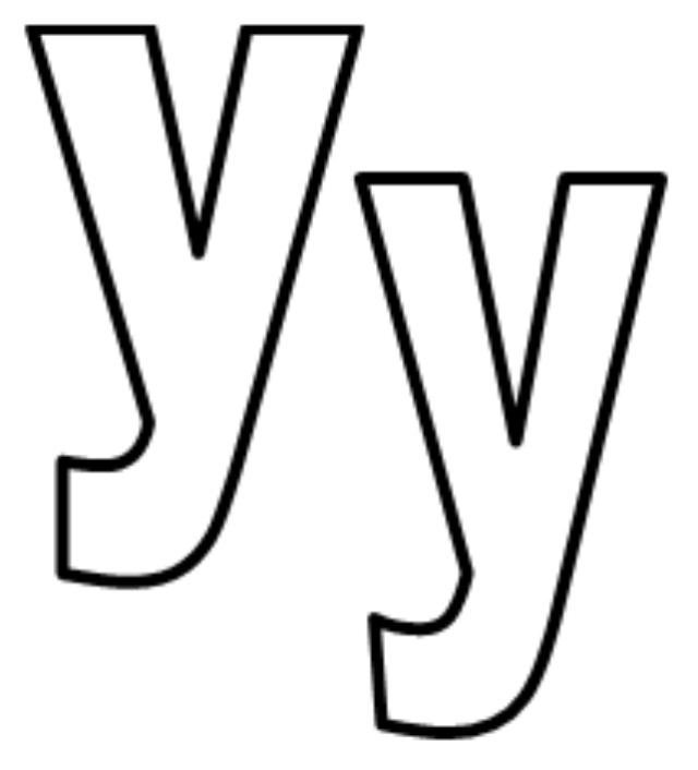 Трафарет букв