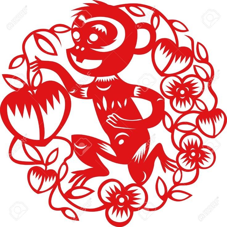 Трафарет обезьяны