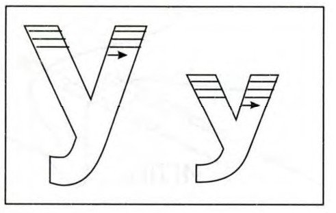 Штриховка букв
