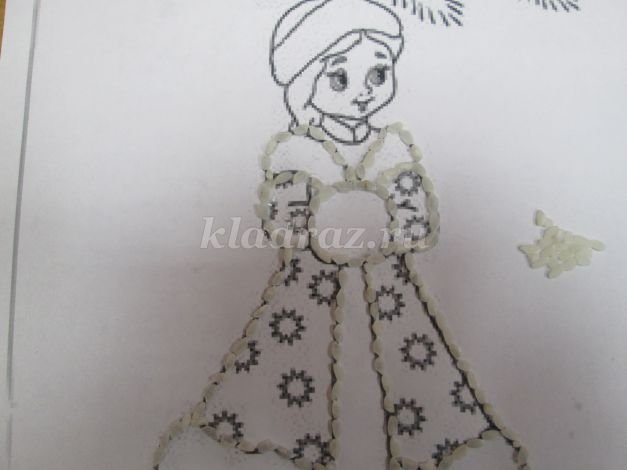 Схема куклы из крупы