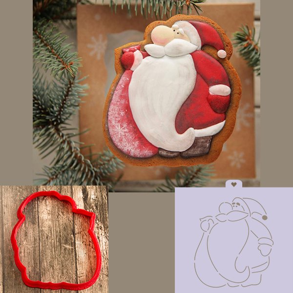 Формочка для пряников дед Мороз