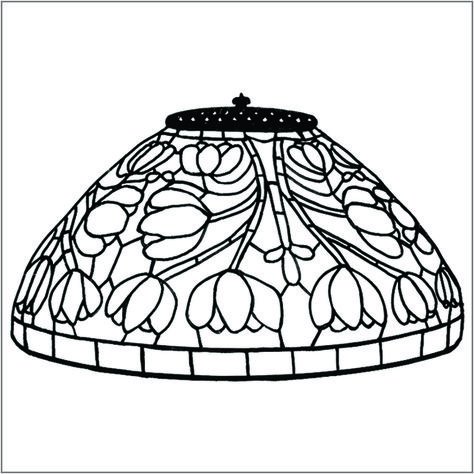 Витражный абажур Тиффани
