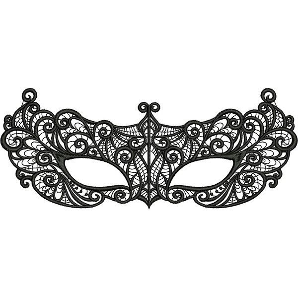 Маска карнавальная кружевная