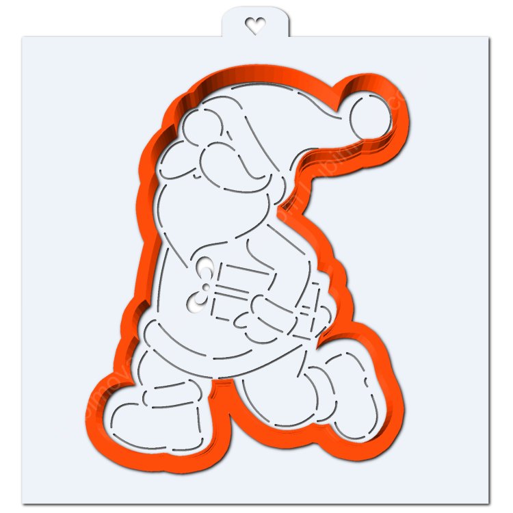 Трафареты для печенья дед Мороз